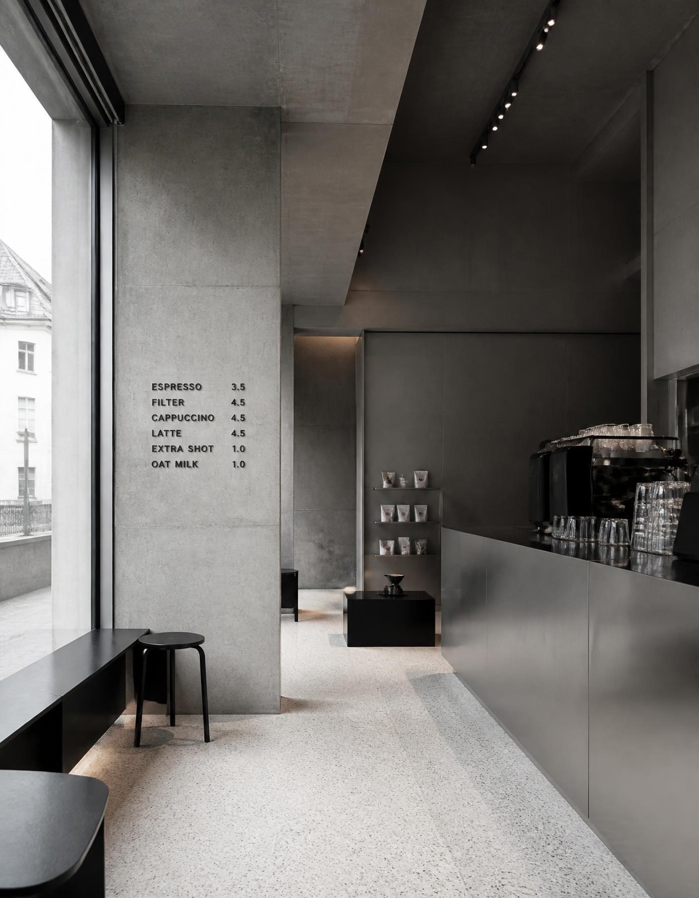 DRAFT. Basel coffee house interior